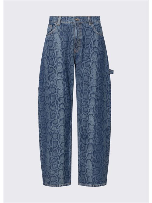 Jeans worker in denim pitonato LIU JO | UF6519D0397/79154